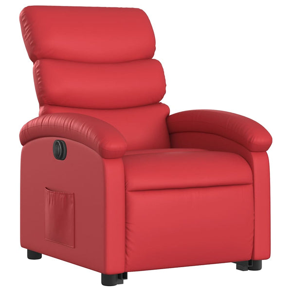 Elektrischer Relaxsessel mit Aufstehhilfe Rot