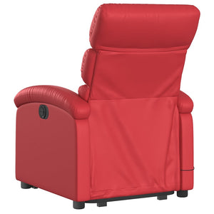 Elektrischer Relaxsessel mit Aufstehhilfe Rot
