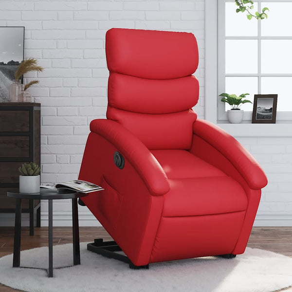 Elektrischer Relaxsessel mit Aufstehhilfe Rot