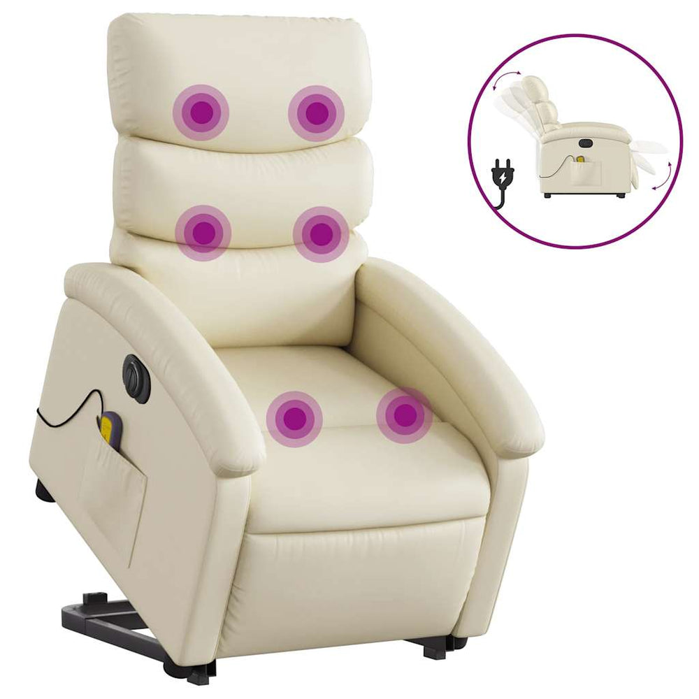 Elektrischer Massagesessel mit Aufstehhilfe Creme