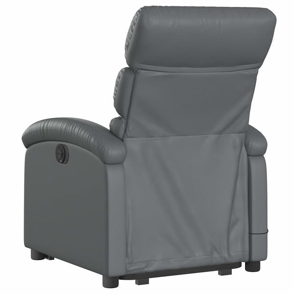 Elektrischer Massagesessel mit Aufstehhilfe Grau