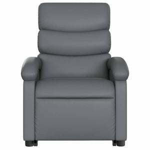 Elektrischer Massagesessel mit Aufstehhilfe Grau
