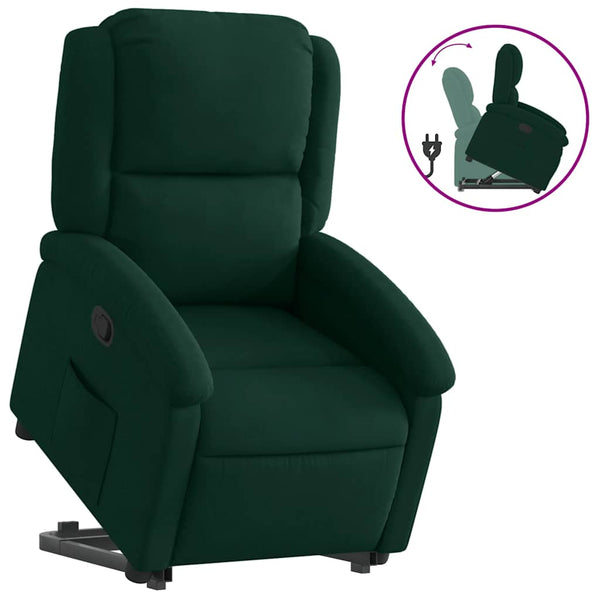 Relax-Sessel mit Aufstehhilfe Dunkelgrün