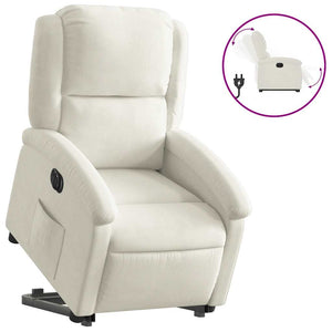 Elektrischer Relaxsessel mit Aufstehhilfe Creme