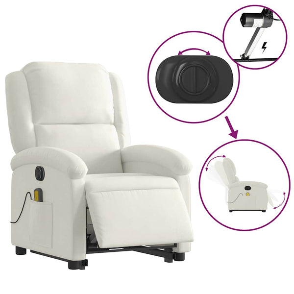 Elektrischer Massagesessel mit Aufstehhilfe Creme