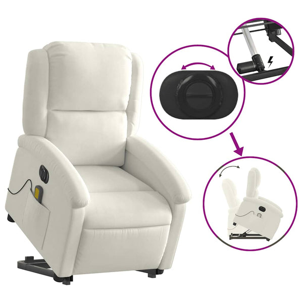 Elektrischer Massagesessel mit Aufstehhilfe Creme