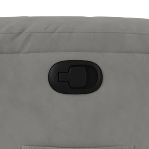 vidaXL Recliner with Lift Function Light Grey Microfiber Fabric