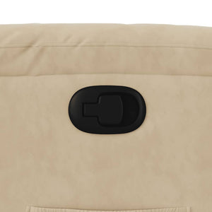 vidaXL Lift Recliner Cream Microfiber Fabric