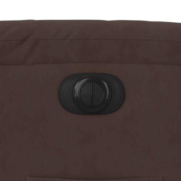 vidaXL Electric Lift Recliner Brown Microfiber Fabric