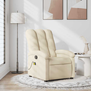Massage Relaxsessel Cremefarben
