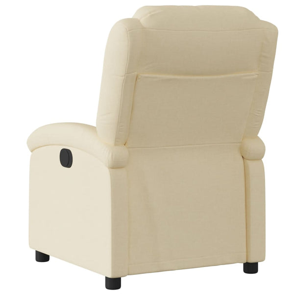 Cremefarbener Relaxsessel mit Stoffbezug