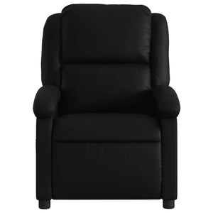 vidaXL Recliner, Faux Leather, Black