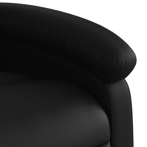 vidaXL Recliner, Faux Leather, Black