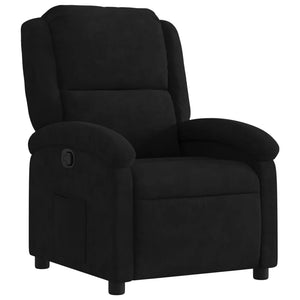 vidaXL Recliner Black Velvet