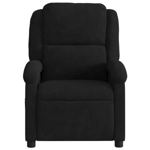 vidaXL Recliner Black Velvet