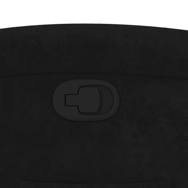 vidaXL Recliner Black Velvet