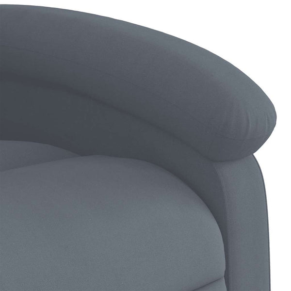 vidaXL Massage Recliner, Dark Grey Velvet