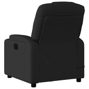 vidaXL Massage Recliner, Fabric, Black