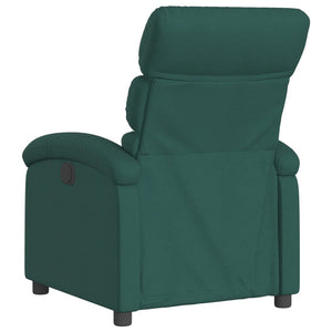 vidaXL Recliner, Fabric, Dark Green