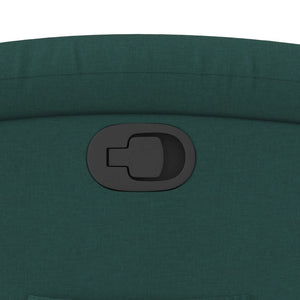 vidaXL Recliner, Fabric, Dark Green