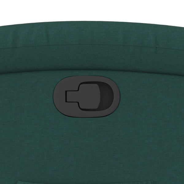 vidaXL Recliner, Fabric, Dark Green