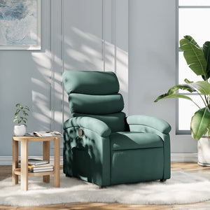 vidaXL Recliner, Fabric, Dark Green