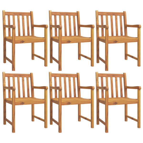Akazie Gartenstühle 6er Set