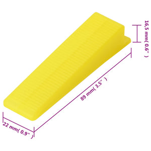 vidaXL Tile Leveling System 250 Wedges 500 Clips 3 mm