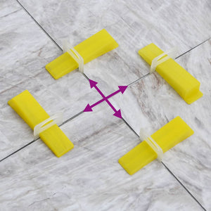 vidaXL Tile Levelling System 500 Wedges 2500 Clips 1 mm