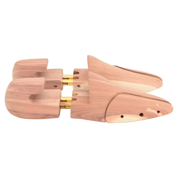 vidaXL Shoe Trees with Shoe Horn EU 42-43 Solid Cedar Wood