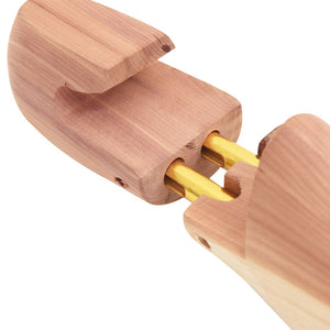 vidaXL Shoe Trees with Shoe Horn EU 42-43 Solid Cedar Wood