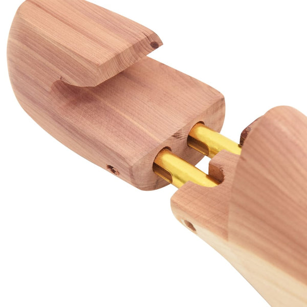 vidaXL Shoe Trees with Shoe Horn EU 42-43 Solid Cedar Wood