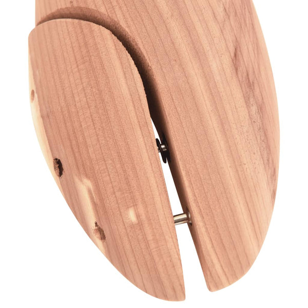 vidaXL Shoe Trees with Shoe Horn EU 42-43 Solid Cedar Wood