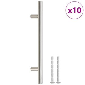 vidaXL Cabinet Handles 10 pcs. Silver 160 mm Stainless Steel