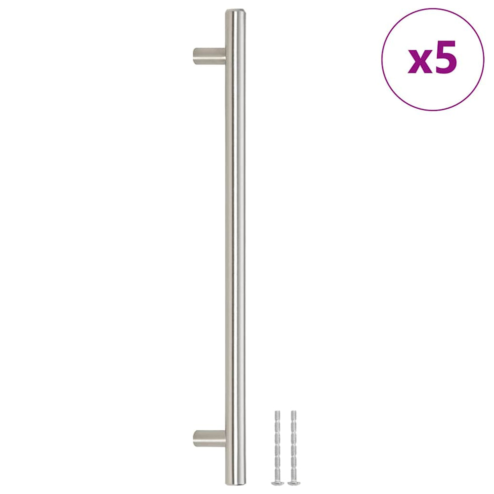 vidaXL Furniture Handles 5 pcs Silver 224 mm Stainless Steel