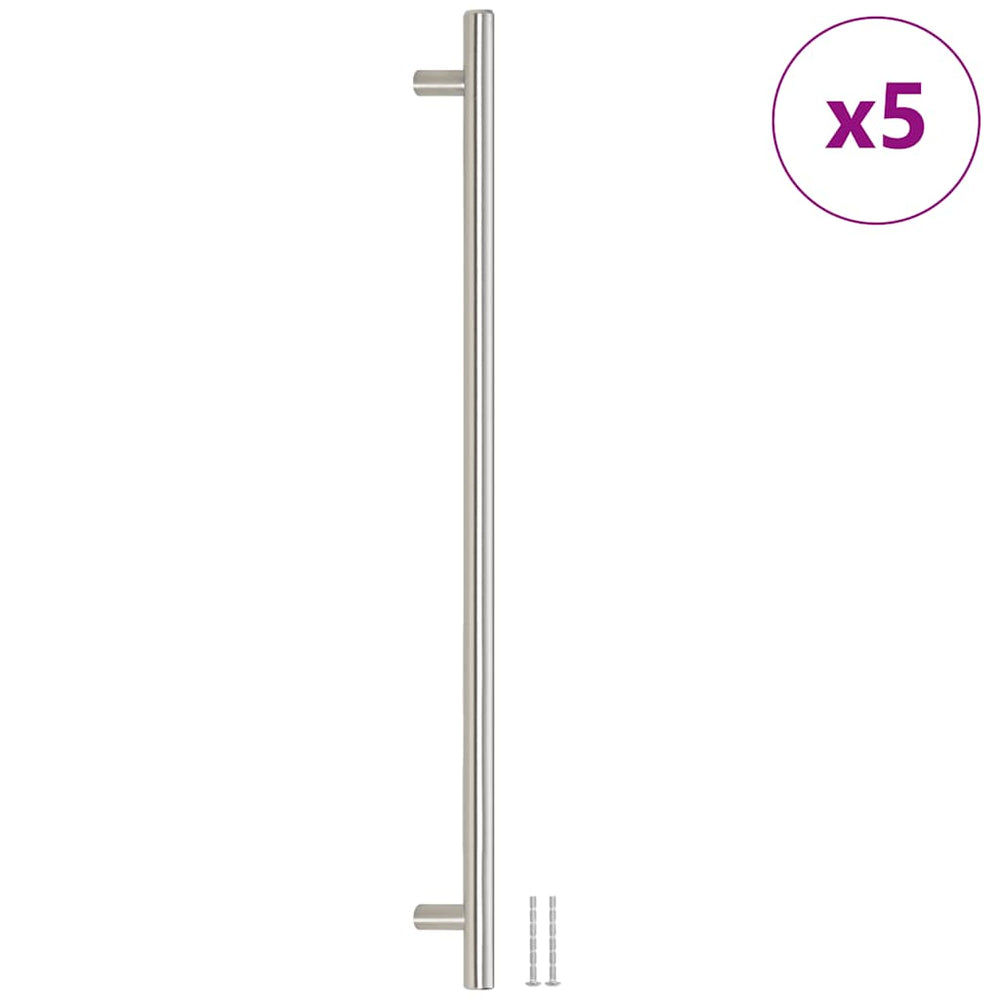 vidaXL Furniture Handles 5 pcs. Silver 480 mm Stainless Steel