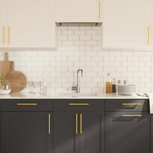 vidaXL Furniture Handles 10 pcs. Gold 160 mm Stainless Steel