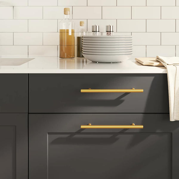 vidaXL Furniture Handles 10 pcs. Gold 160 mm Stainless Steel