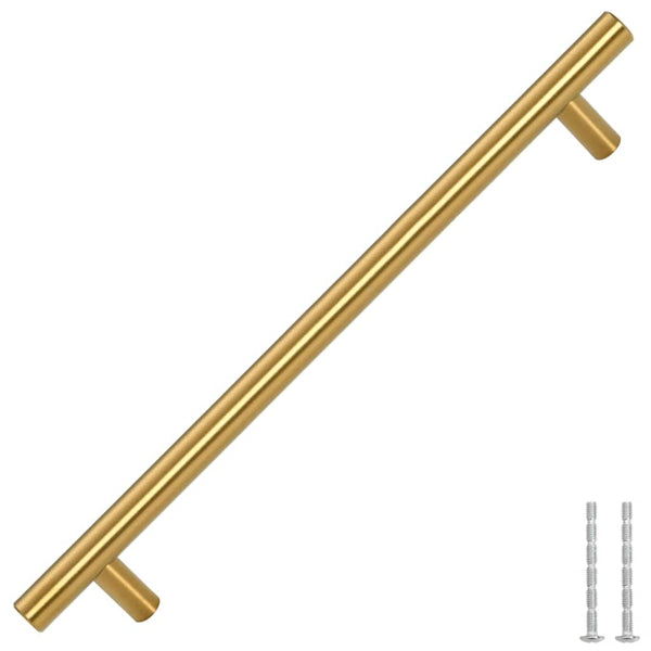 vidaXL Furniture Handles 5 pcs. Golden 192 mm Stainless Steel