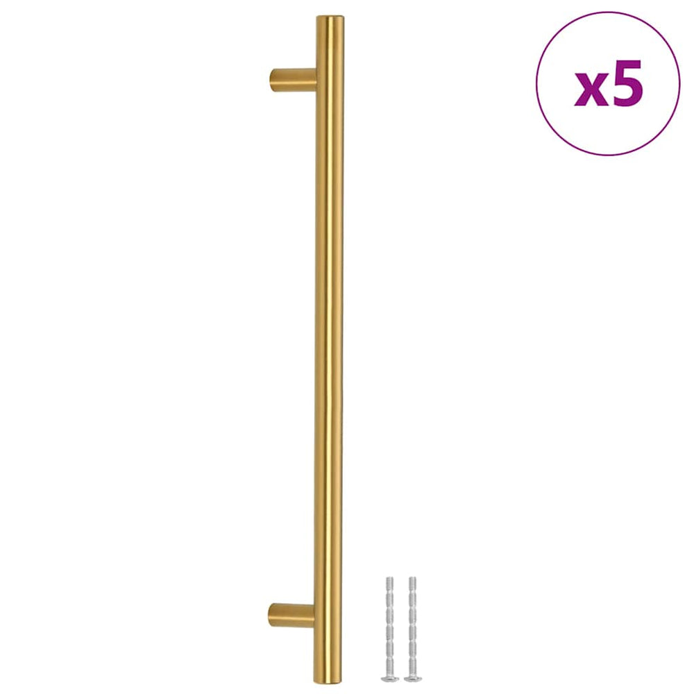 vidaXL Furniture Handles 5 pcs. Gold 224 mm Stainless Steel