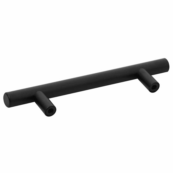 vidaXL Furniture Handles 10 pcs. Black 96 mm Stainless Steel