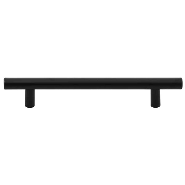 vidaXL Furniture Handles 10 pcs. Black 128 mm Stainless Steel