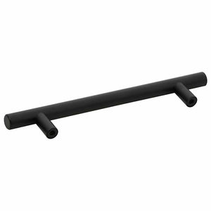 vidaXL Furniture Handles 10 pcs. Black 128 mm Stainless Steel