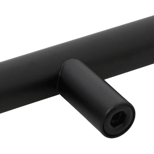 vidaXL Furniture Handles 10 pcs. Black 128 mm Stainless Steel