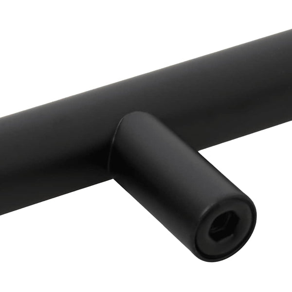 vidaXL Furniture Handles 10 pcs. Black 128 mm Stainless Steel
