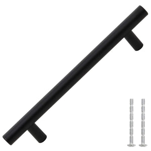 vidaXL Furniture Handles 10 pcs. Black 160 mm Stainless Steel