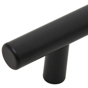 vidaXL Furniture Handles 10 pcs. Black 160 mm Stainless Steel