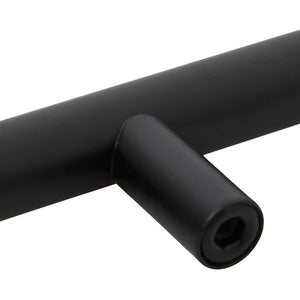 vidaXL Furniture Handles 5 pcs. Black 224 mm Stainless Steel