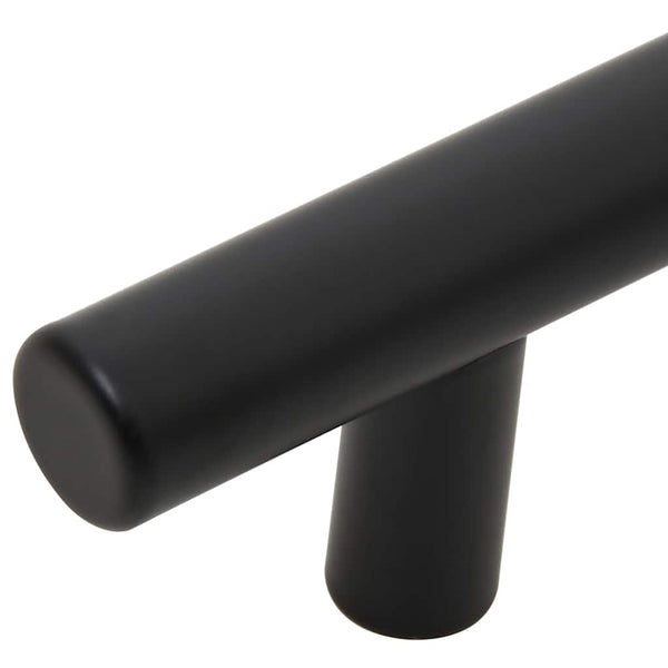 vidaXL Furniture Handles 5 pcs Black 320 mm Stainless Steel