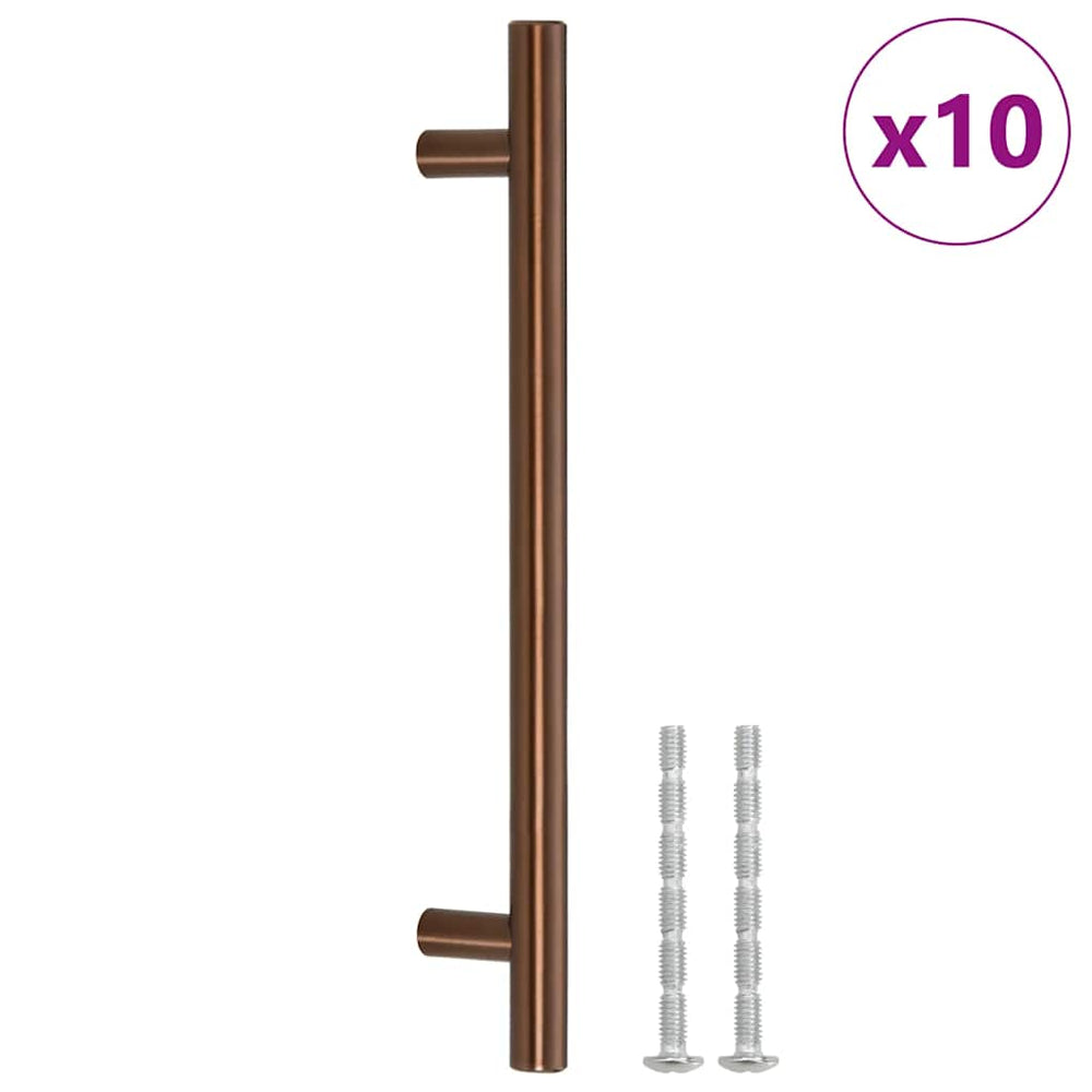 vidaXL Furniture Handles 10 pcs Bronze 160 mm Stainless Steel